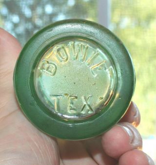 Rare Coca Cola Dec.  25,  1923 Bottle " Bowie,  Texas " Porter 