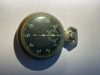 Wwii Elgin A - 8 Stopwatch Bomb Timer Pocket Watch 15 Jewel Model 21 Size 16