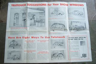 Rare Teletouch Magic Switch Advertising Poster Theremin Invention