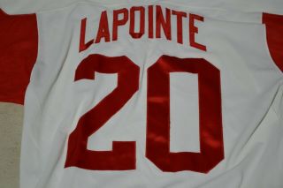 Vintage Detroit Red Wings Martin Lapointe Ccm Jersey White Adult Xl Nhl Hockey