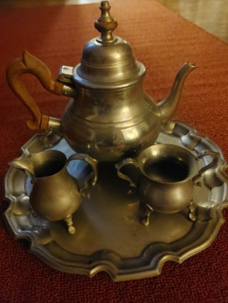 Williamsburg Stieff Pewter Tea Or Coffee Set