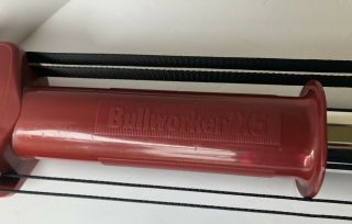 Bullworker X5 Power Gym Exercise Bar - Vintage - Isometric Isotonic - Red