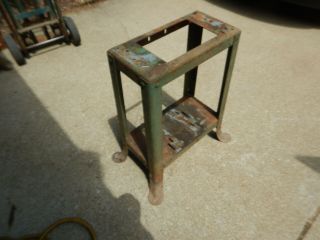 Vintage Delta Milwaukee Flared Leg Steel Stand For 14 " Band Saw Rough