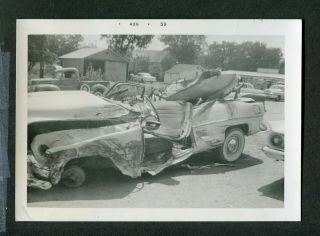 Vintage Photo 1953 Chevrolet Chevy Car Wreck 429020