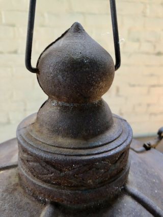Vintage Japanese Cast Iron Pagoda Garden Lantern 4