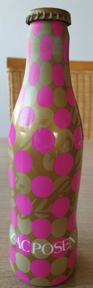 Coca Cola Alu Bottle From Germany.  Zac Posen Designer.  Full Bottle