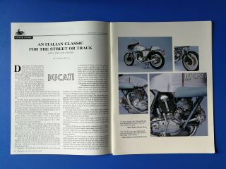 1974 Ducati 750 Ss Motorcycle - 7 Page Article & Poster