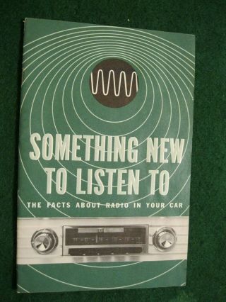 1963 " Facts About Fm Radio " Gm - Wide; 19 - Page