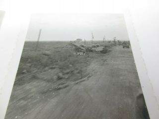 US WWII GI PHOTO & NEGATIVE 2 GERMAN PANTHER TANKS KNOCKED OUT 2