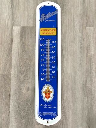Vintage Packard Motor Cars Advertising Thermometer 1980s Sign Cavalier Clipper