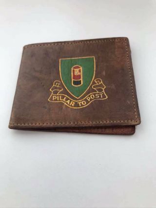 Vintage " Pillar To Post " Arden Forest (34) Leather Stamp Wallet