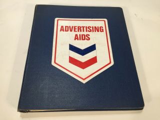 Vintage 1970 Chevron Standard Oil Gas Station Dealership Advertising Aids Book