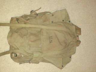 Ww2 Us Army Military Rucksack/backpack Made In 1942 By Baker Lockwood