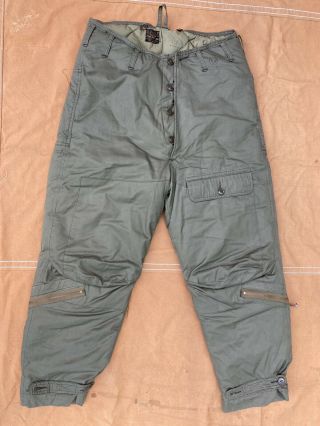 Ww2 Eddie Bauer Goose Down Type A - 8 Army Air Force Corps Flight Pants 36 Ex Cond