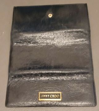 Vintage Jimmy Choo Black Leather 8 Part Wallet