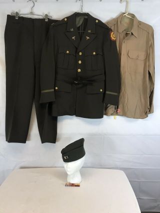 Ww2 Us Army Officers Dress Uniform Complete