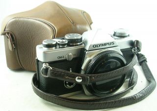 Vintage And Olympus Om - 2 35mm Slr W/instructions & Case