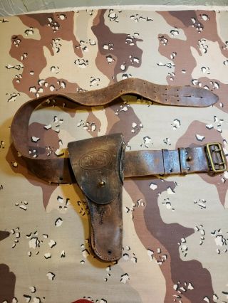 Wwii To Post Wwii Us Army Leather Holster And Belt