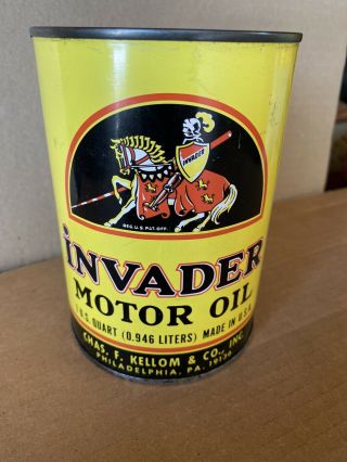 Invader Oil Can Great Graphics Empty