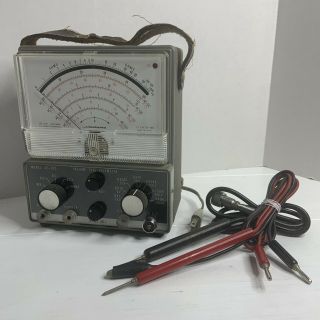 Vintage Micronta Vacuum Tube Voltmeter Model 22 - 025 Japan Powers On