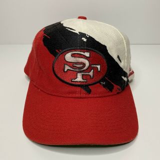 Vintage 90s San Francisco Splash Logo Athletic Snapback Hat