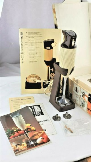 Vintage Bamix De Luxe 2 - Speed Electric Handheld Mixer Mod 122 No Bowl