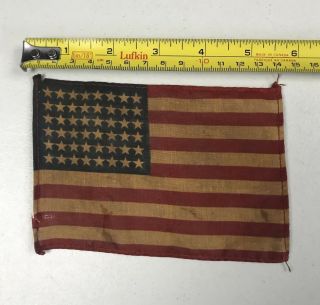 Wwii Ww2 Us Army Airborne Paratrooper Arm Flag D - Day Invasion Combat 48 Star Abn