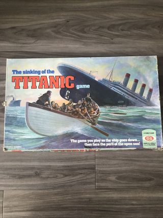 Titanic Game Vintage The Sinking Of Ideal 1976 Complete