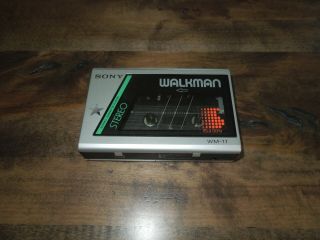 Vintage Rare Sony Walkman Wm - 11 Stereo Cassette Player Great -