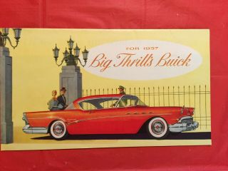 1957 Buick " Roadmaster Century Special " Car Dealer Showroom Sales Brochure