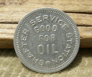 Old " Shafter Service Station " California Ca Kern Co Xrare R10 Good For Oil Token