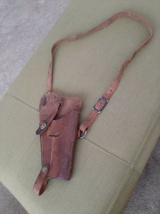 Wwii U.  S.  Army M3 Shoulder Holster - Boyt 1943 Dated
