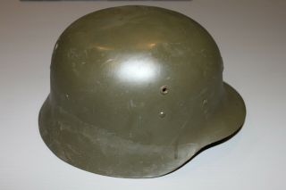 Spanish Post Ww2 M42 German Style Helmet Od Green