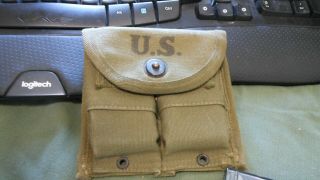 2 M1 Carbine Magazines Wwii Marked B Inside Circle 1945 Gsco Pouch Usgi
