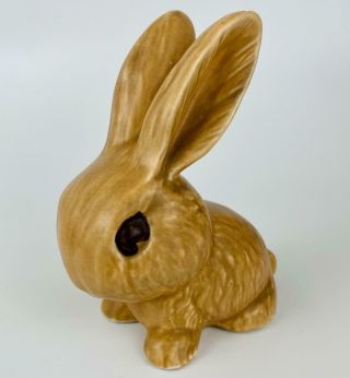 Sylvac Fawn Bunny 1065 Vintage English Pottery Rabbit 6 " 15cm Small Snub Nosed