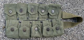 Us Army Military Issue M1 Garand Ammo Cartridge Pouch Belt