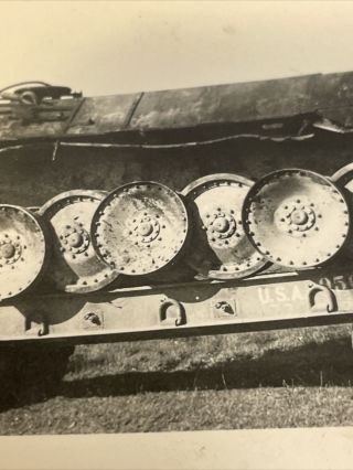 WWII Photo US German Tank Panzer Panther Armor Ko’d Captured Album Picture - B 3