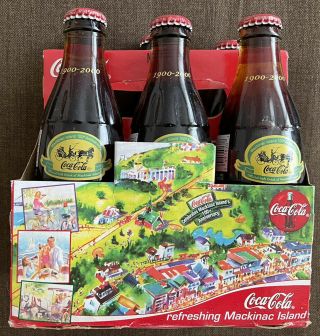 Refreshing Mackinac Island 100th Anniversary Coca - Cola 6 - Pack Bottles And Case