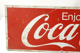 Vintage Double sided COCA - COLA Metal Sign - Thick and Rigid - 31 