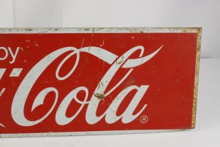 Vintage Double sided COCA - COLA Metal Sign - Thick and Rigid - 31 