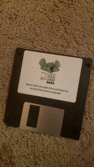 Chuck E Cheese Studio C Show Install Floppy Disc.  (fall 2013)