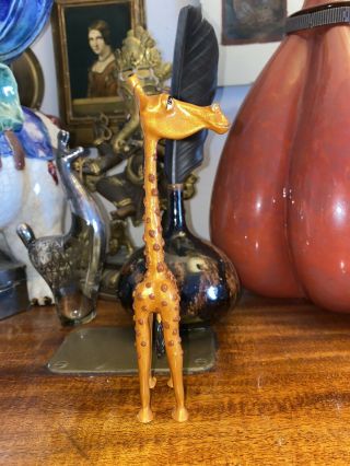 Giraffe Fine Pewter Figurine Sculptures Stepper Signed Numbered 54/2500 2
