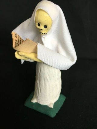 Mexican Day Of The Dead Nun - Vintage 1982
