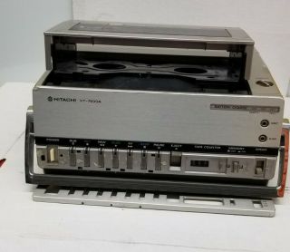 Vintage Hitachi VT - 7500A Portable Video Cassette Recorder Player VCR w/ Manuals 2
