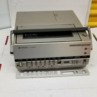 Vintage Hitachi VT - 7500A Portable Video Cassette Recorder Player VCR w/ Manuals 3