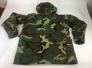 Vintage,  1990s Us Army Camo Parka Cold Weather Jacket Medium - Regular