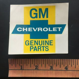 Vintage Water Slide Drag Racing Decal Gm Parts Chevrolet