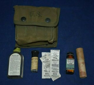 Ww2 1945 M - 2 Jungle First Aid Kit W/ Contents