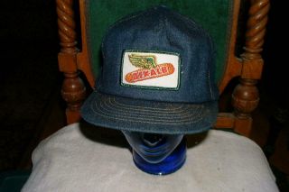 Vintage Dekalb Denim (seed) Snapback Hat Baseball Cap