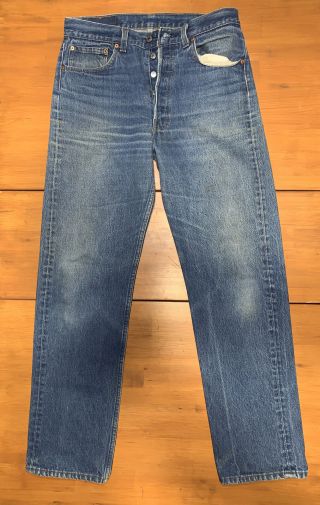 Vintage Levis 501xx 501 - 0000 Blue Jeans Sz 34x34 Made In Usa Button Fly